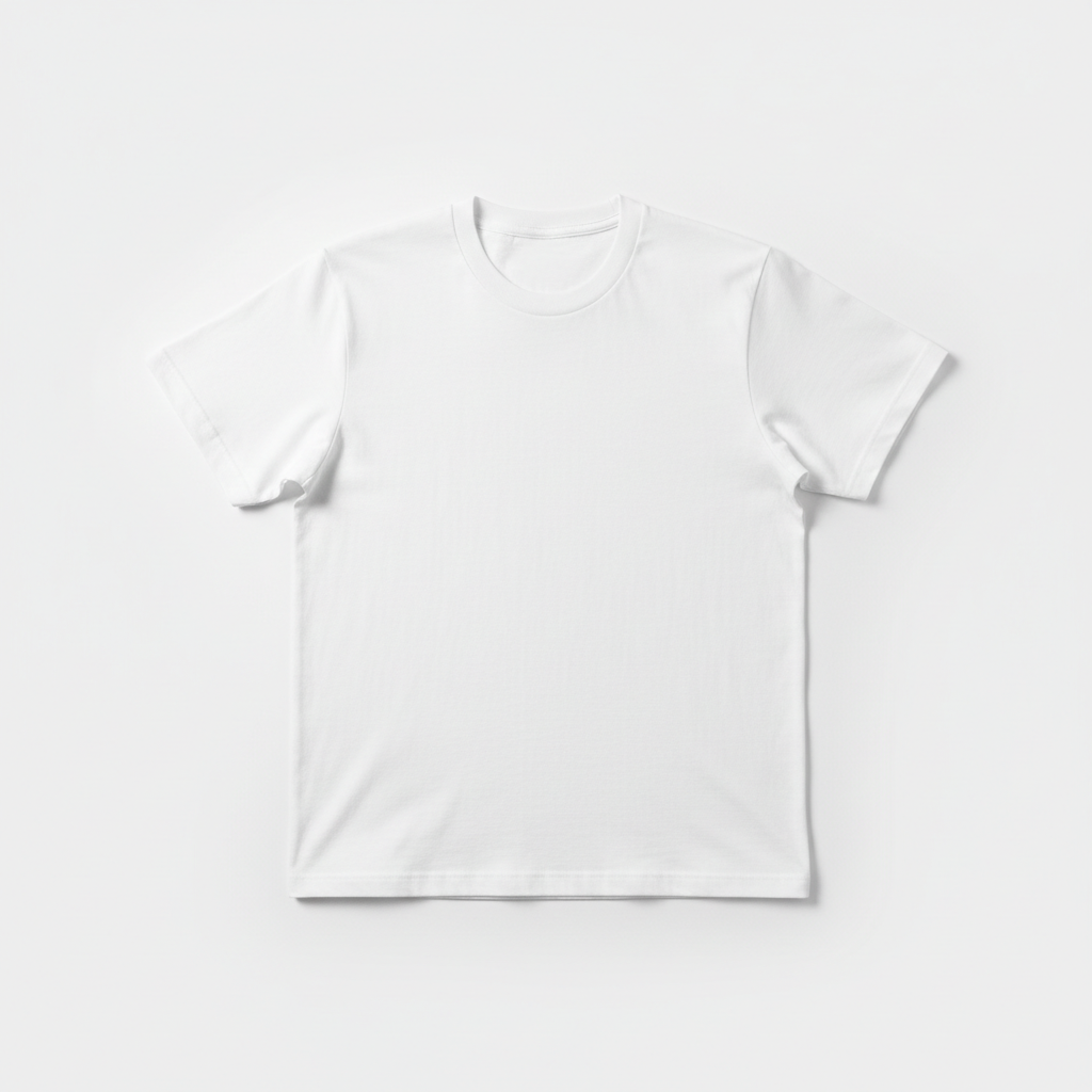 Classic White Crew Neck T-Shirt