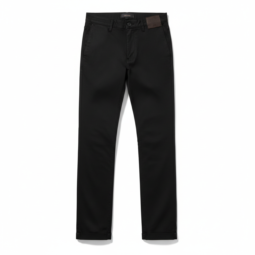 Black Slim Fit Chinos
