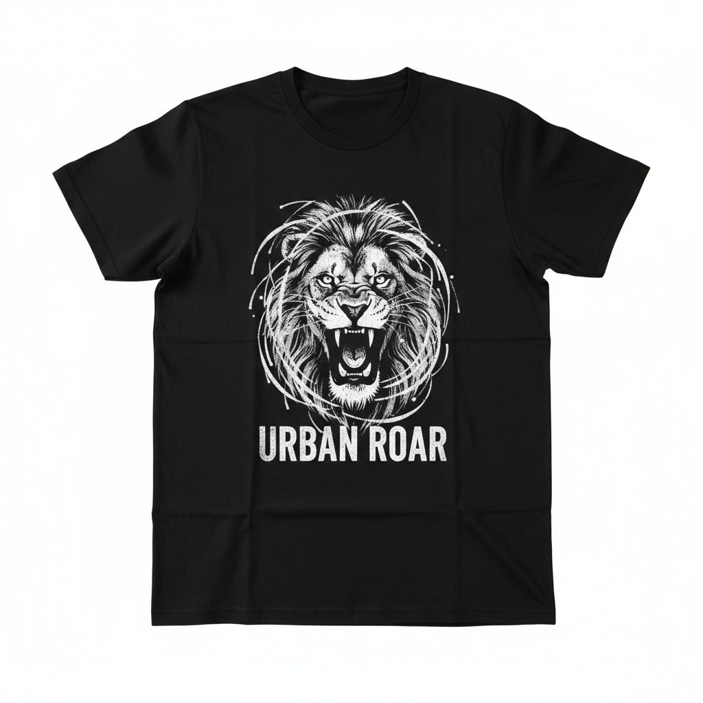 Black Graphic Print T-Shirt